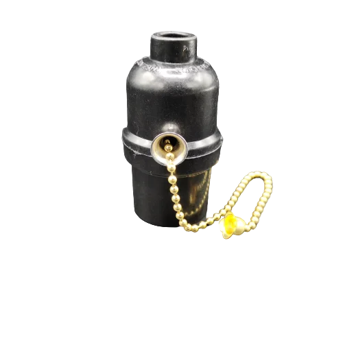 American fire prevention USA standard indoor ceiling  bakelite black E27 Metal zipper lamp holder