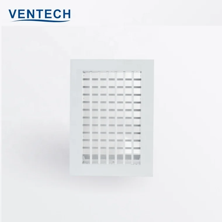 Вентиляция для боковой стены Ventech алюминиевая регулируемая двойная Дефлекция возвратная Воздушная решетка ОВКВ