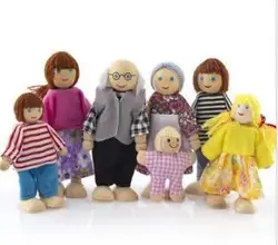 Kids play land family toy Pretend family Play toy Doll house Puppets