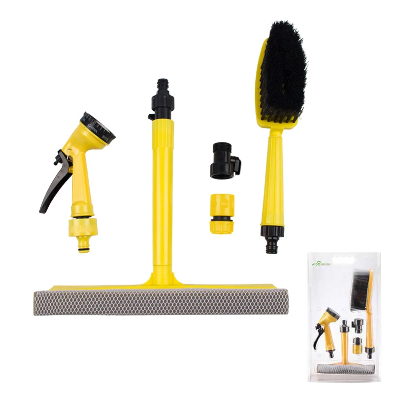 Уход за автомобилем Чистящая щетка для мытья Инструмент Ракель щетка для шин распылитель воды пистолет щетка для