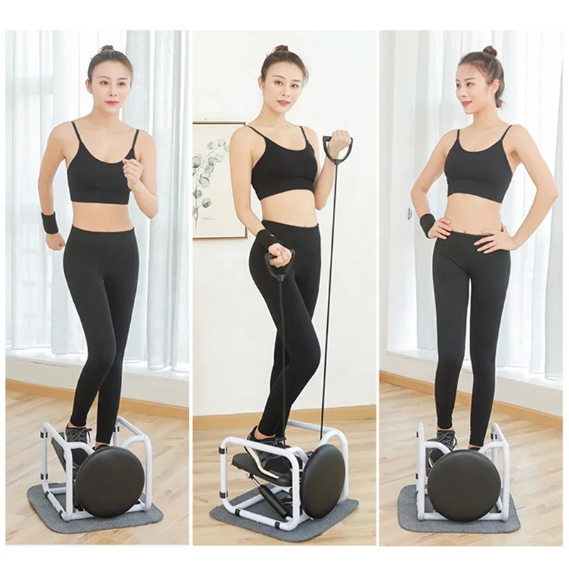 
Home indoor gym fitness exercise equipment stair aerobic twist with rope stepper 