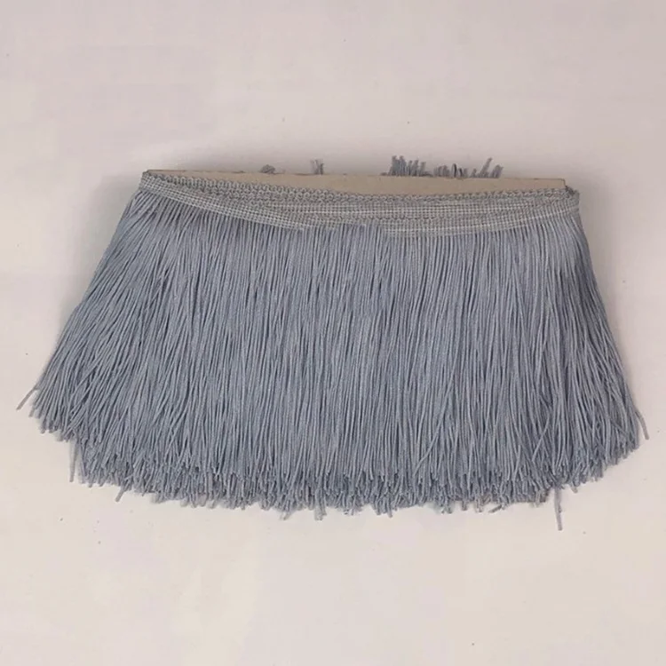 Factory Sale Multi Color in Stock 10CM Polyester Trim Tassel Fringe for Dress Curtains