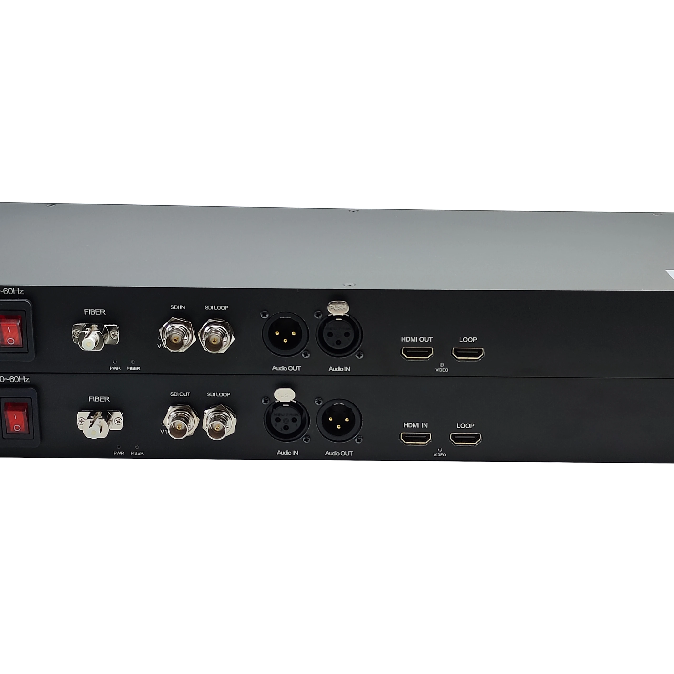 LC 10km 12G-SDI Video XLR Audio Media Fiber Converter SDI Fiber Extender