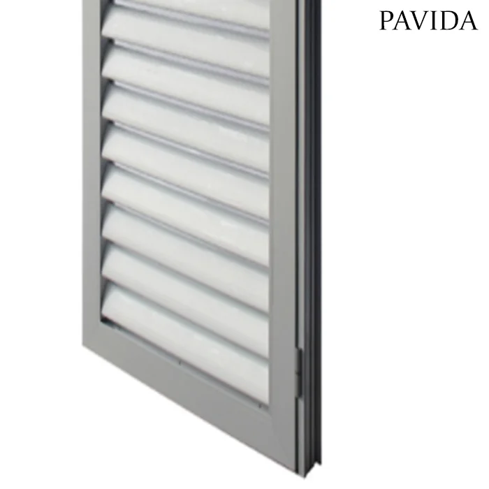 Good quality Australia aluminium ventilation casement louver door shutter door for house