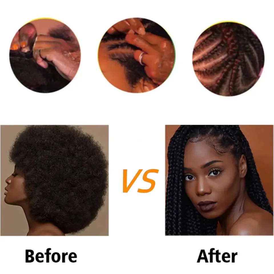 non greasy Loc N Twist Gel clear braiding jam hair wax and edge control Super Strong Extreme Hold Glitter Shine Jam braid gel