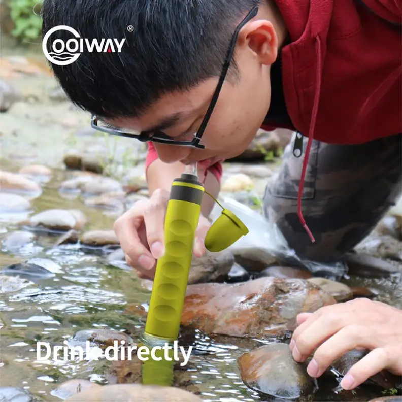 Outdoor Water Purifier Personal Survival Filter Straw Portable Emergency for