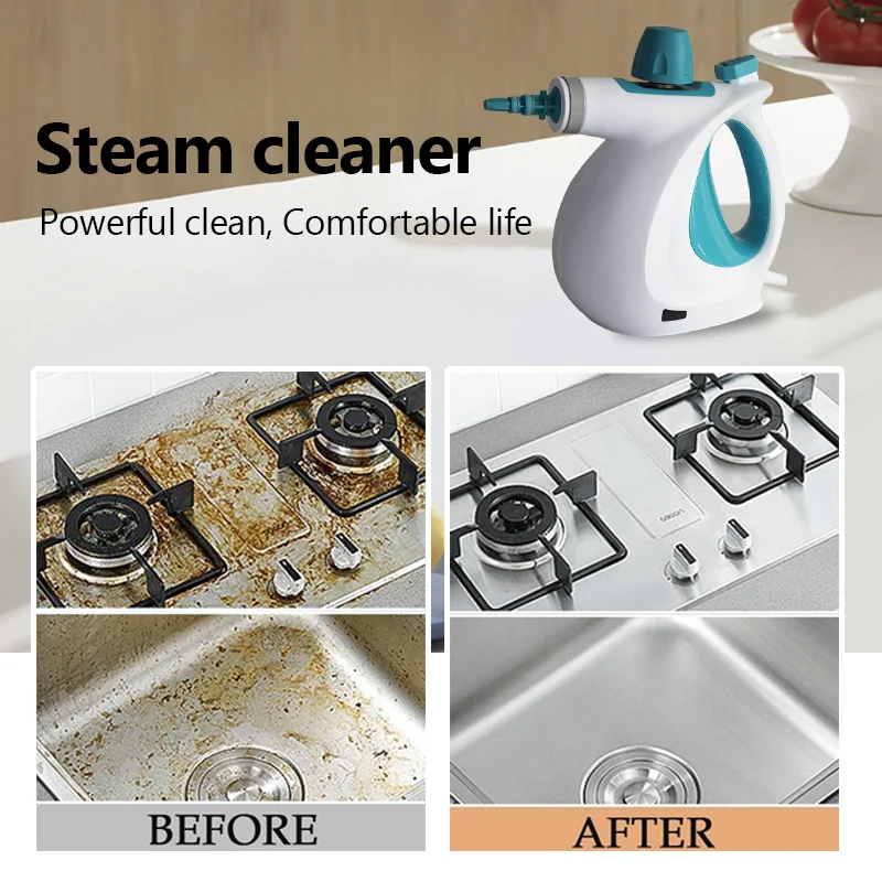 2024 Genuine 1050W Pressurized Multi-Surface Steam Cleaner With Tools To Remove Grime Grease Steamer For Cleaning Floor Car