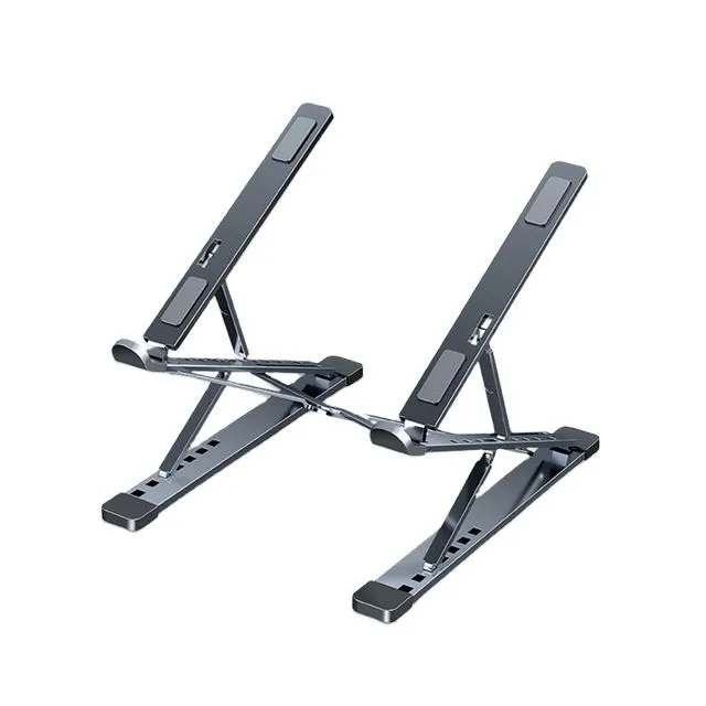 Adjustable 7 Angles Adjustable Aluminum Ergonomic Foldable Portable Monitor Stand for 10-18 Inch Laptops