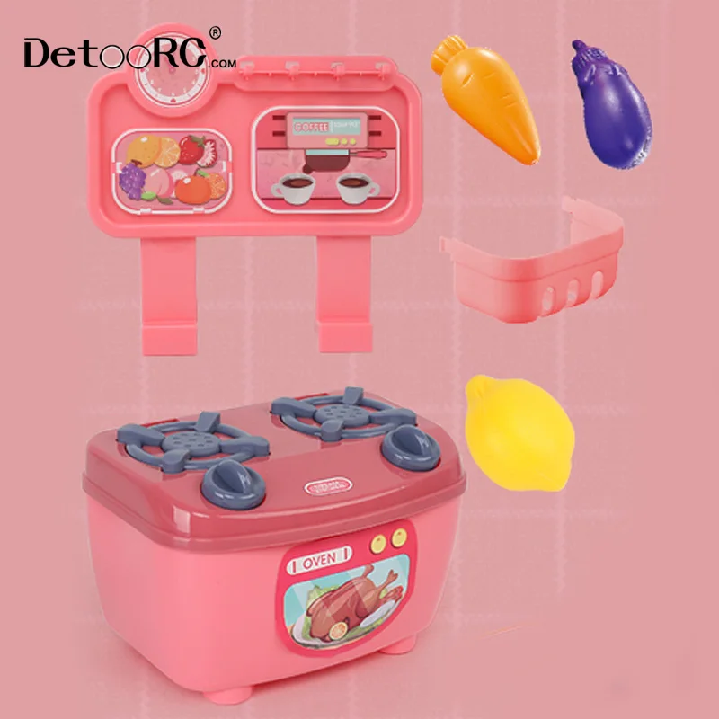 Detoo  Diy Stem Educational Toys kitchen toys sets for kids learning and playing free samply pink toys for girls