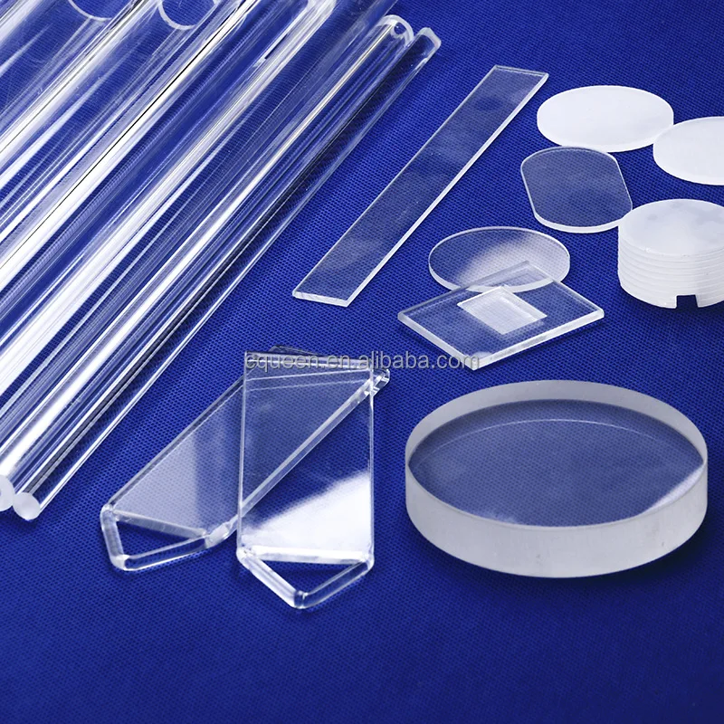 Thin clear synthetic fused quartz sight ingot glass coating lenses lens plate