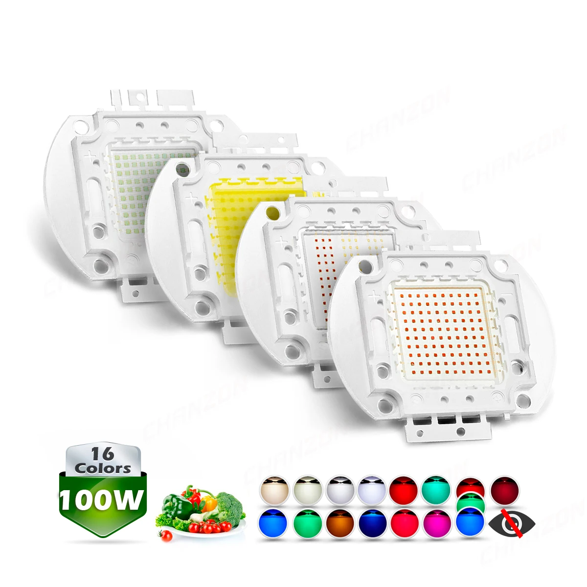 100W High Power LED Chip Series COB Super Bright SMD LED Light Full Spectrum UV RGB Chip For DIY Grow Lamps