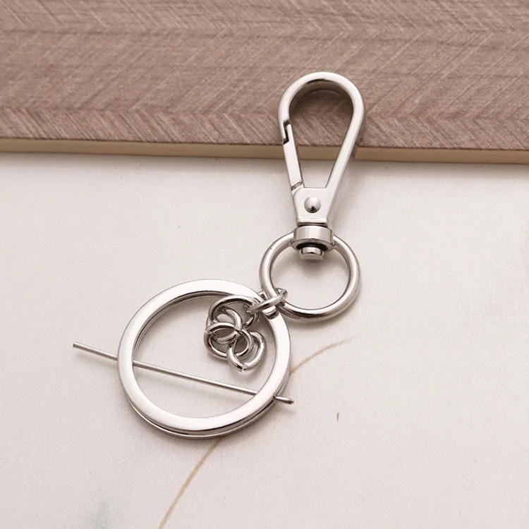 Wholesale Metal Lanyard Swivel Snap Hooks Key Rings Hook Lobster Clasps Key Alloy Ring Key Chain Metal Bag Hook Dog Buckle