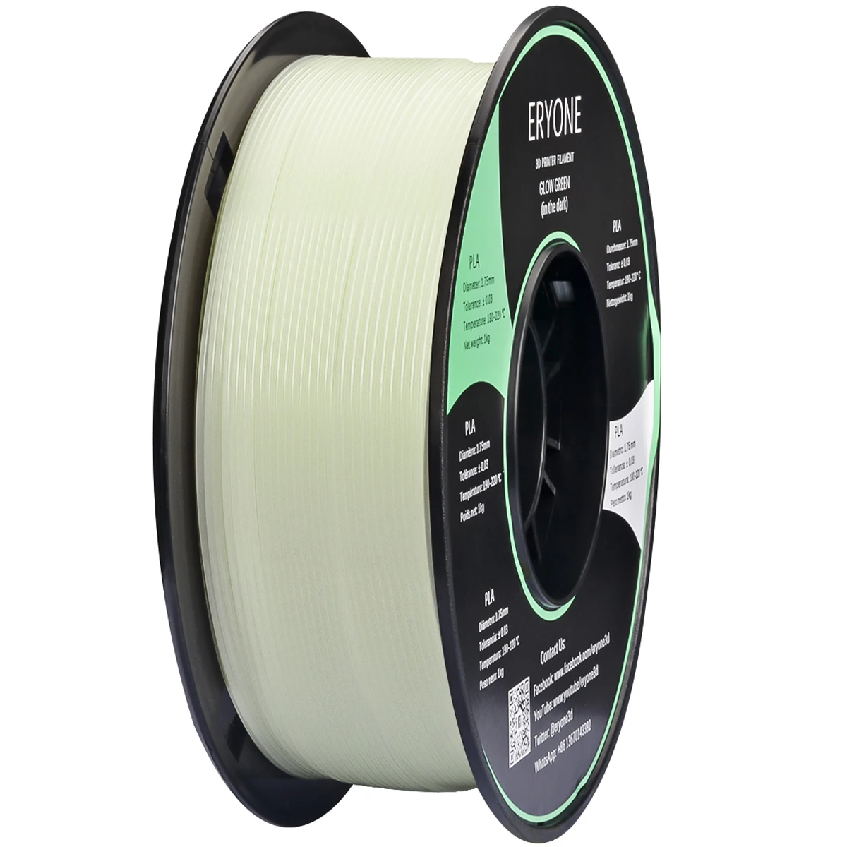 Eryone 2020 High Performance Filamento Impresora 3D Resin Plastic 1.75mm 1KG Per Roll 3D Printer PLA Filament No Clogging