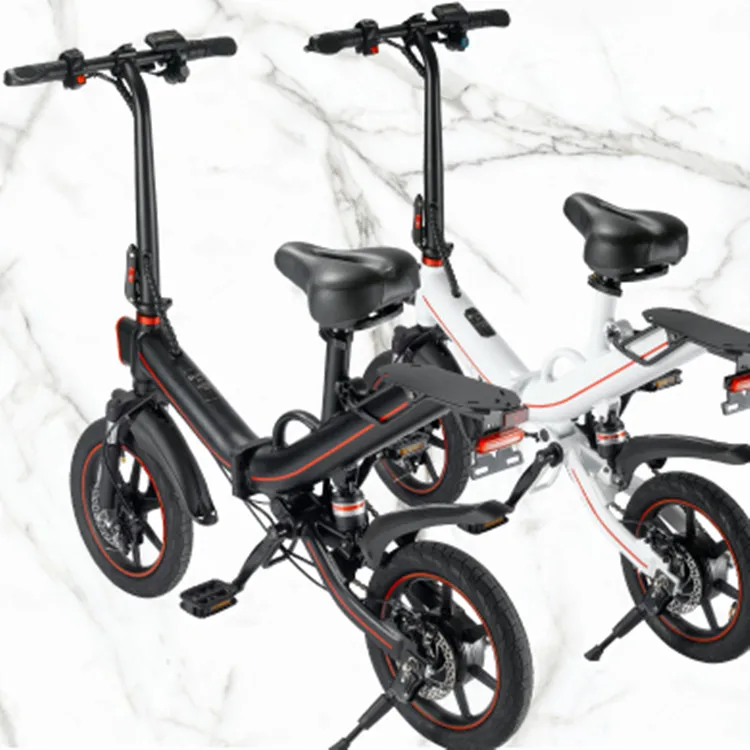 Original private model ouxi 48V 500W smart Folding Electric Bike with pedals 16inch 10.5 Ah e bicycle double disc