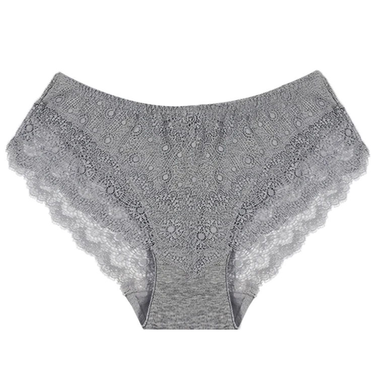 
Factory wholesale high waist nylon lace sexy lingeries fat women plus size underwear panty 