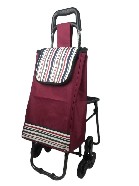 
Hot selling and cost effective folding shopping trolley carts with seat 