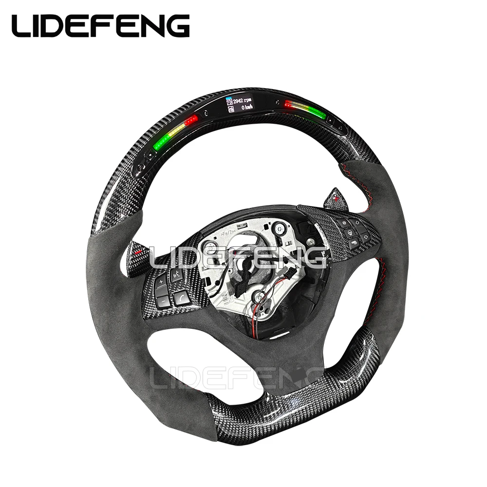 Top Quality Led Rpm Carbon Fiber Steering Wheel For Bmw Steering Wheel E70 E71 X5 2010-2013 X6 2008-2014
