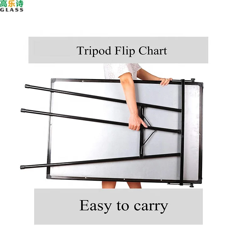 
Top sale adjustable tubes tripod flip chart magnetic whiteboard with stand 