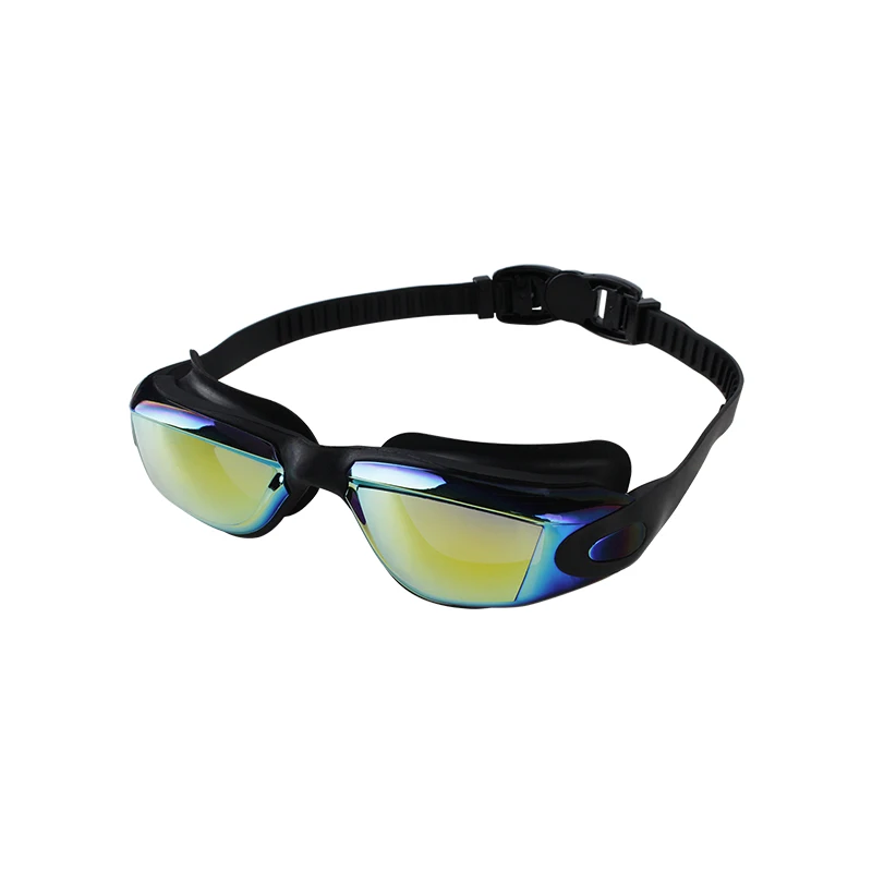 wholesale custom design silicone adult goggles swimming big frame PC lens anti fog men swim goggles (1600070436902)
