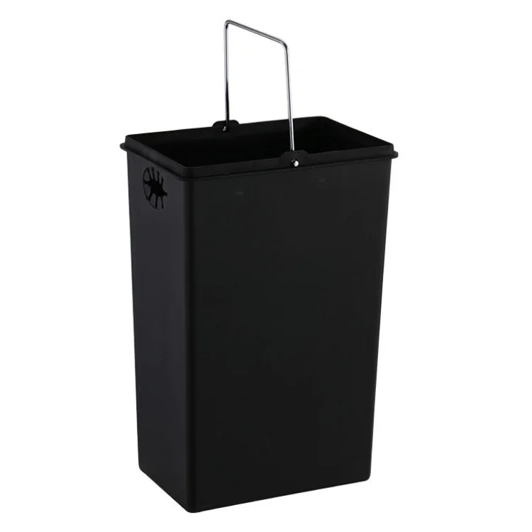 Hotel 36L Stainless Steel Rectangular Foot Pedal Garbage Bin Double Bucket with Lid Trash Can