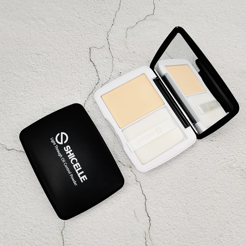 Vegan Waterproof Long Lasting Oil-control Press Powder with Pad High Quality Private Label Talc Free Face Makeup Setting Powder