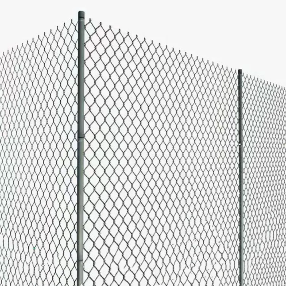 Hot Sale Heavy Gauge 5mm Thick Galvanized White 6x6 Chain Link Farm Fencing Wire Roll PVC Steel Frame Low Fittings Farms Parks