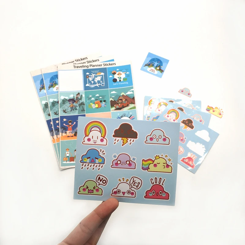 Factory Price Custom Adhesive Label Sticker Kiss Cut Sticker Sheet