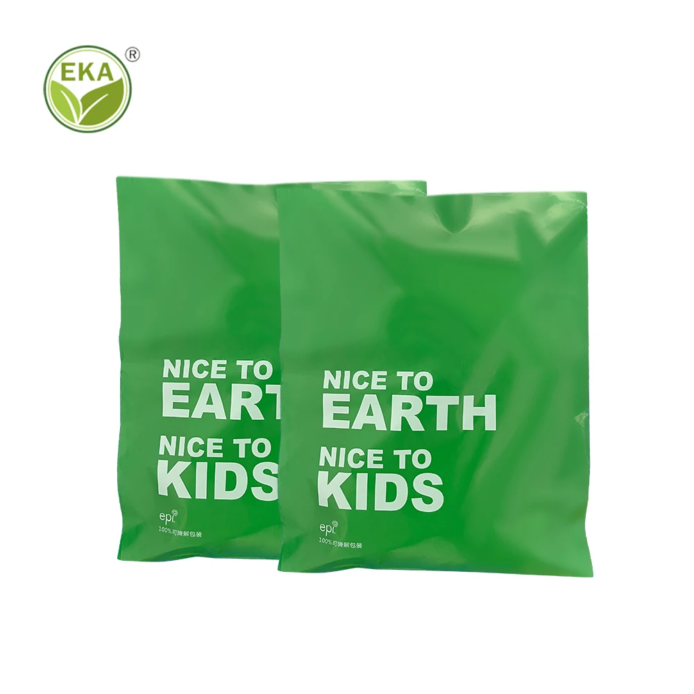 Minlee Corn Underwear Resealable Ziplock Frosted Customised Clothing Plastic Garment Biodegradable Green Seal Packaging Bag