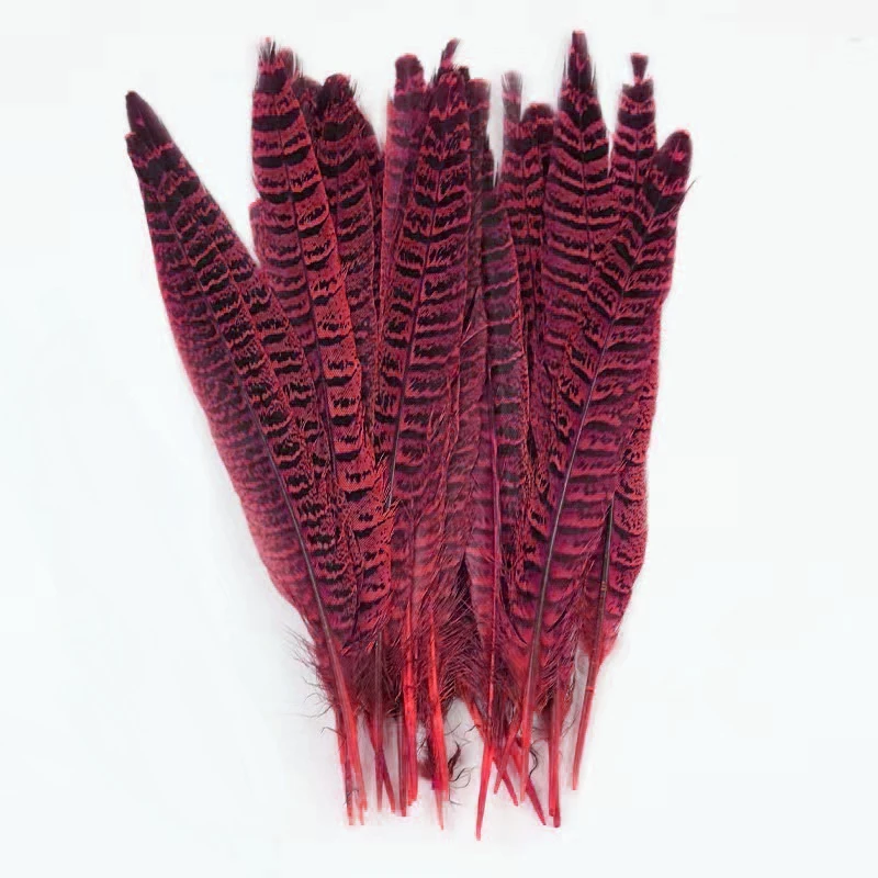 Оптовая продажа высокое качество 10-15 см перья фазана Кольчатый хвост перо для украшения карнавальных костюмов
