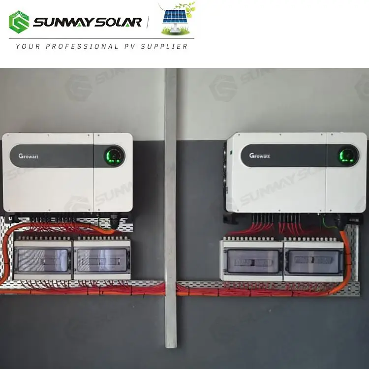 Growatt Max Series 100kw Big Capacity Pv Power Inverter 120kw 125KW On Grid Inverter For Commercial Use
