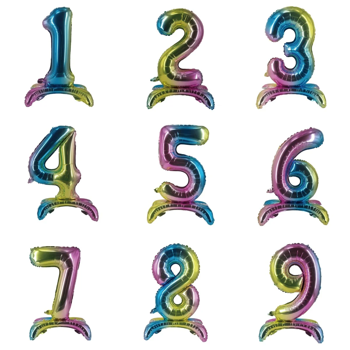 16 inch standing number 0-9 foil balloons Birthday party wedding decoration balloons