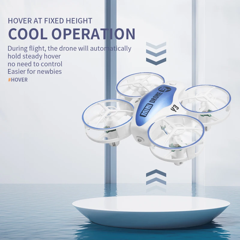 2.4G mini 4-axis long range fixed height remote control airplane obstacle avoidance drone with lights remote control quadcopter