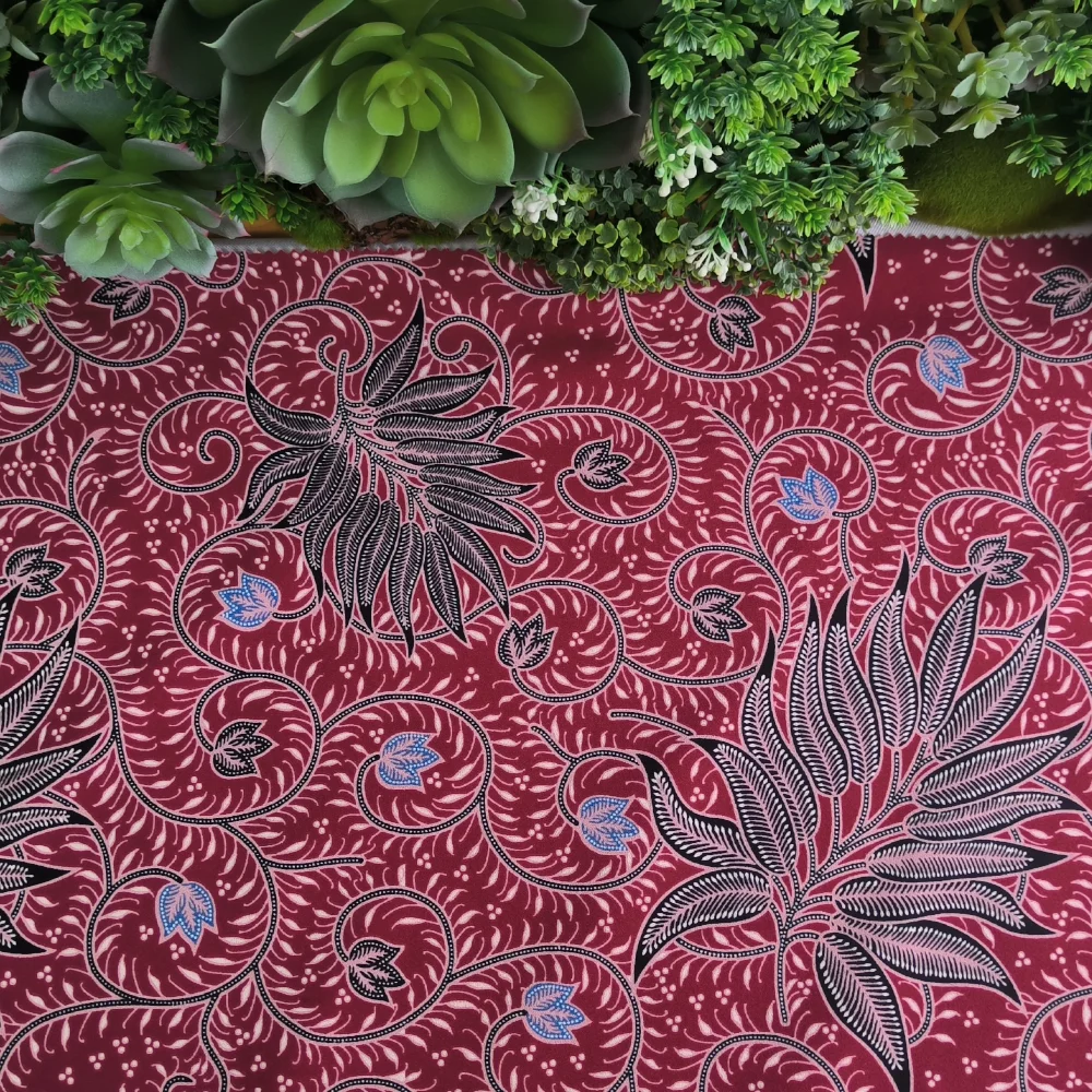 Customized Pattern Printed Fabric | 130gsm Floral Digital Printed Moss Crepe | for Women Dress