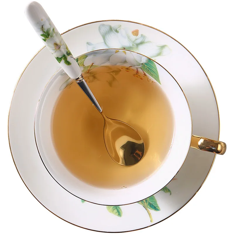 2024 High Quality Boiled Glass Teapot Flower Tea Set English Afternoon Tea Coffee Tea Cup With Candle Heating Base Gift Box