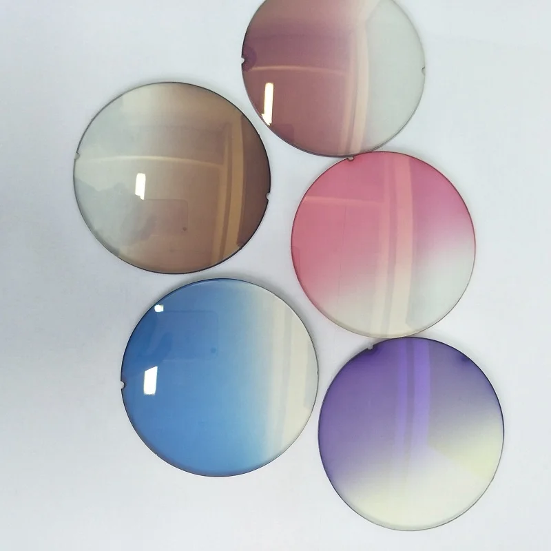 safe shipping fast delivery colorful best gradient 1.499 index CR39 sunglasses lenses