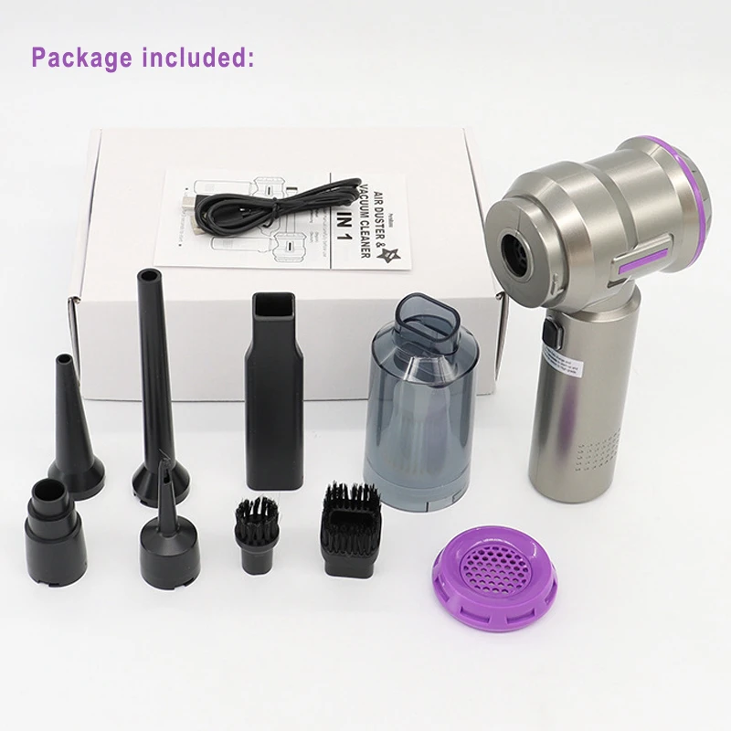 Portable Heavy-Duty Rechargeable 12V Battery Operated Cordless Vacuum Car Cleaner Brushless Powerful Wireless Car Vacuum Cleaner