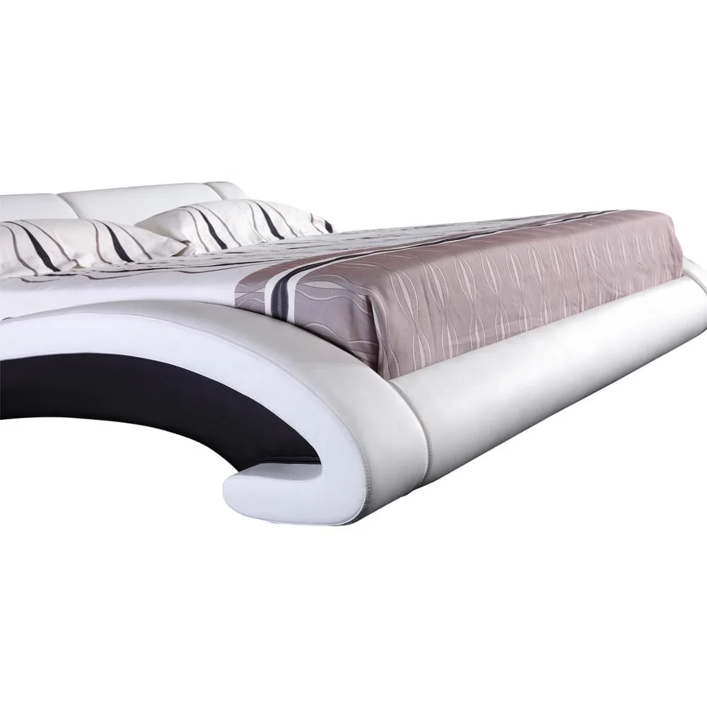 Excellent bedroom furniture modern Style Bedroom Furniture leather bed for hotels