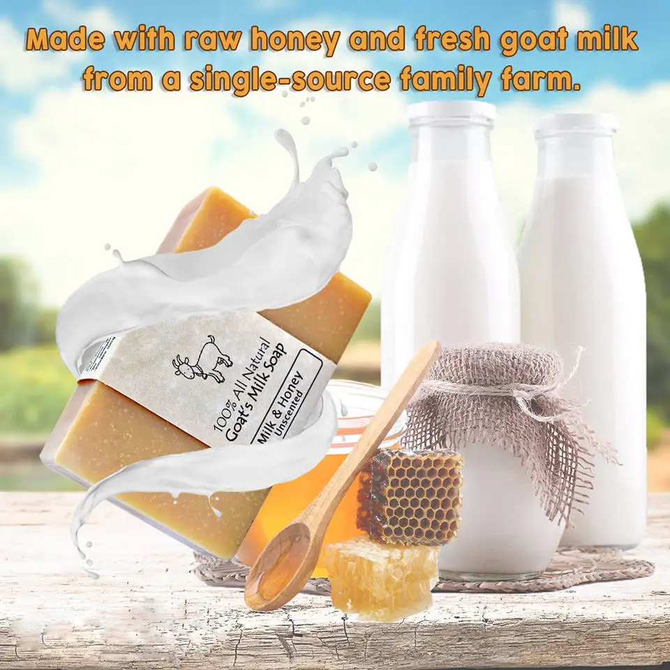 Private Label Natural Handmade Organic Honey Goat Milk Soap