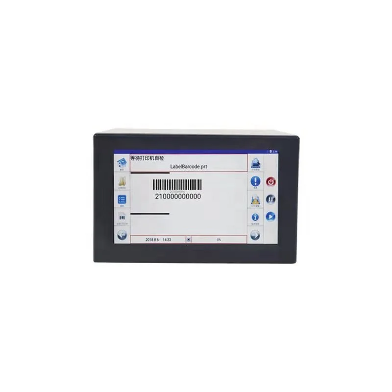 53mmX75mm Intermittent expiry date time QR code barcode ribbon coding machine tto thermal printer for vertical packing machine