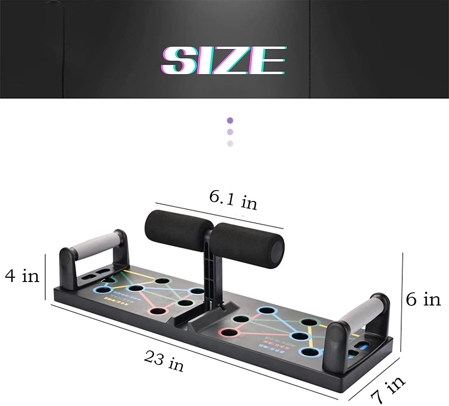 Gym Bar Max Load-Bearing 400lb Multi-function 3 in 1 Strength Training Stands Home Workout fitness Portable Push Up Board
