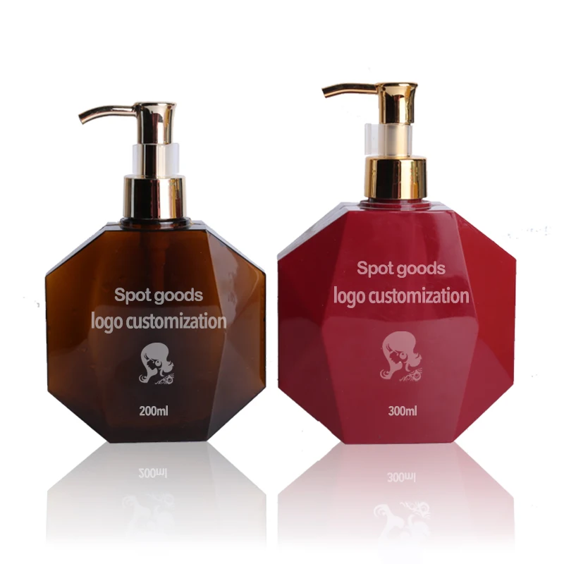 private label  Cosmetic packaging  200ml 300ml 500ml Empty Package Square Plastic body lotion cream Shampoo Bottle