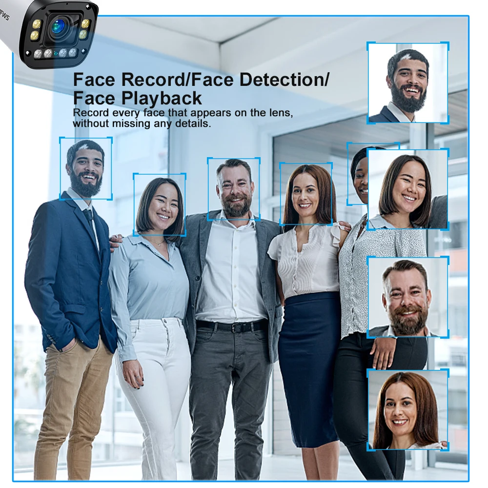 4K Poe Camera System 6pcs 8MP Poe Cameras 8CH H 2.65 Nvr Electric lens 2.8-10mm lens 4x Manual Zoom Two Way Audio Xmeye App