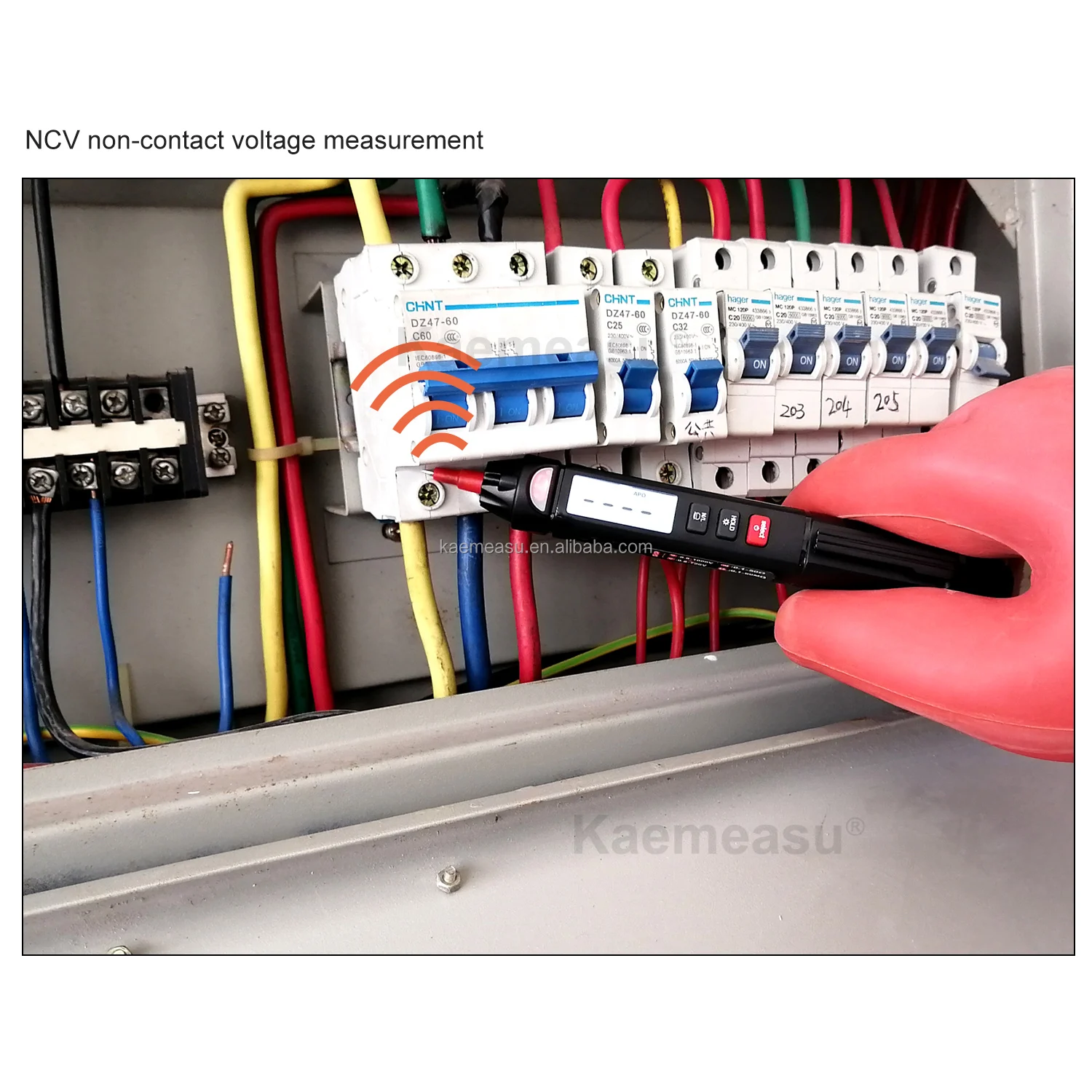  kaemeasu Mini Pen Digitale Multimeter With Live/NCV/Sequence Non Contact Voltage Detection