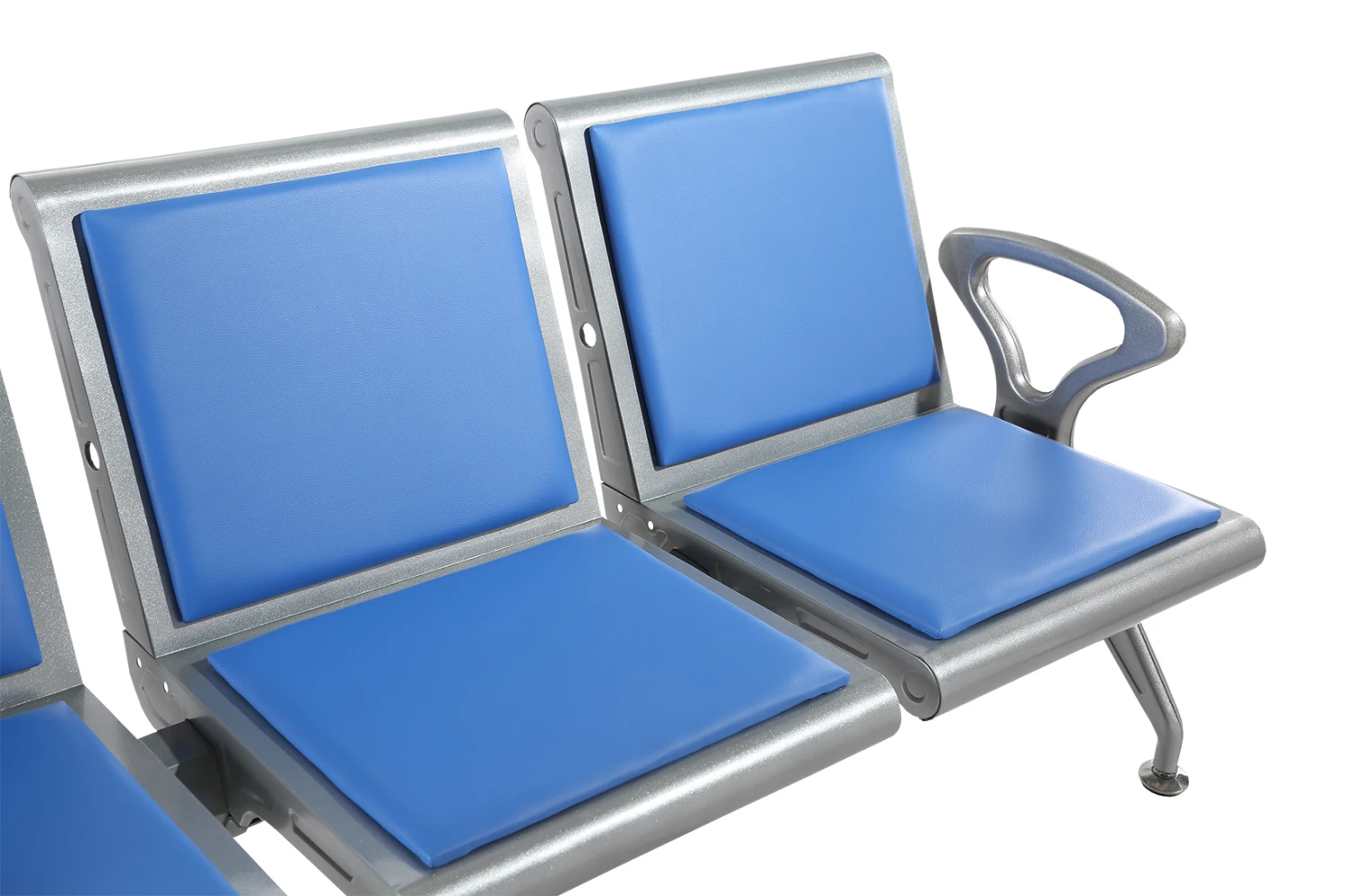 Modern commercial office furniture PU 3-5 seats long bench airport hospital chair