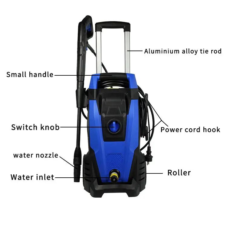 2023 Yoursjoys Wholesale Hot Sale Power Tools 1800w 100bar-140bar Car Jet Washer Cleaner Electric High Pressure Washer