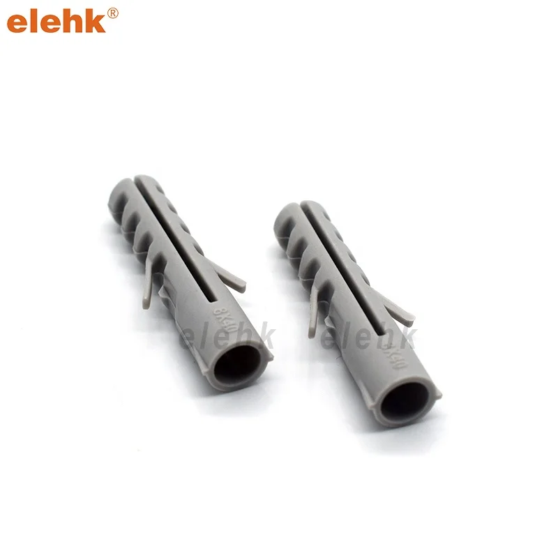 Elehk Factory Direct Sale Plastic Anchor Wall Plug Nylon Wall Plug Expansion Anchors Wall Anchor