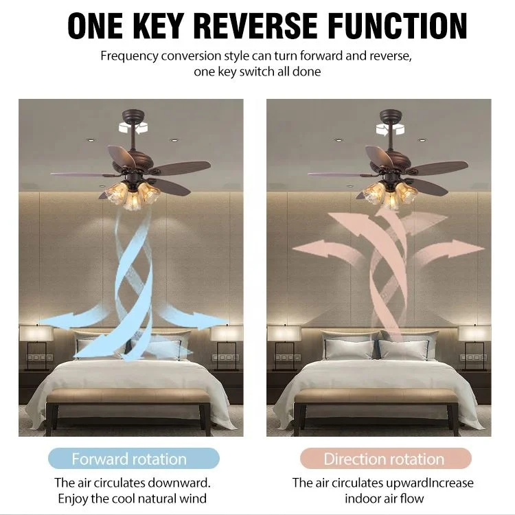 Retro Style Electric Ceiling Fan With Light Plywood E27 Remote Control Ceiling Lamp