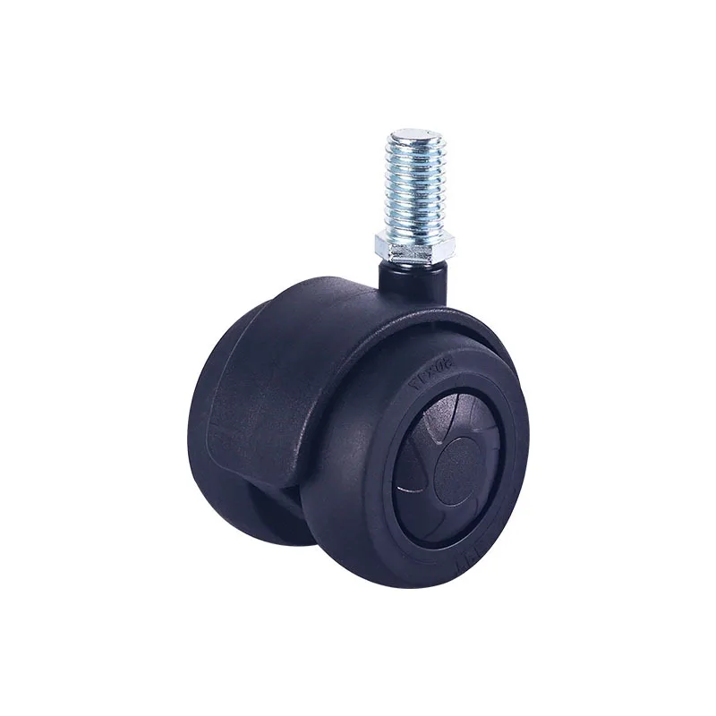 2022 New Design TPE Rubber Silent Black 2 Inch 50mm Swivel Furniture Caster Press Lock Medical Living Room Kitchen Use White