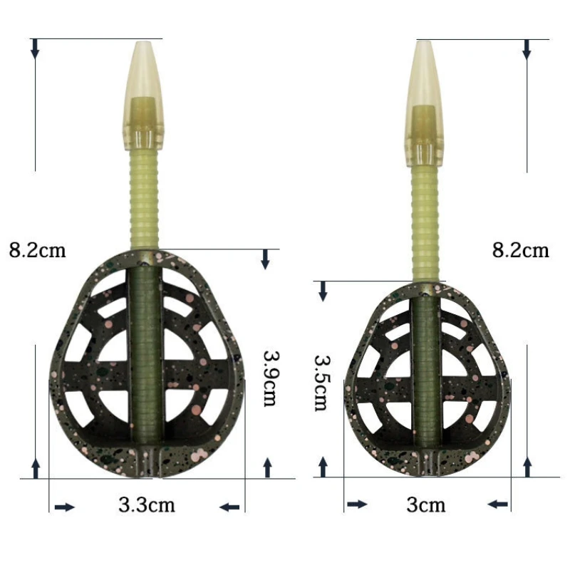 OEM 25g 35g Carp Fishing Feeder Durable Quick Release In-Line Flat Method Feeder and Bait for Carp Tackle  Accessories