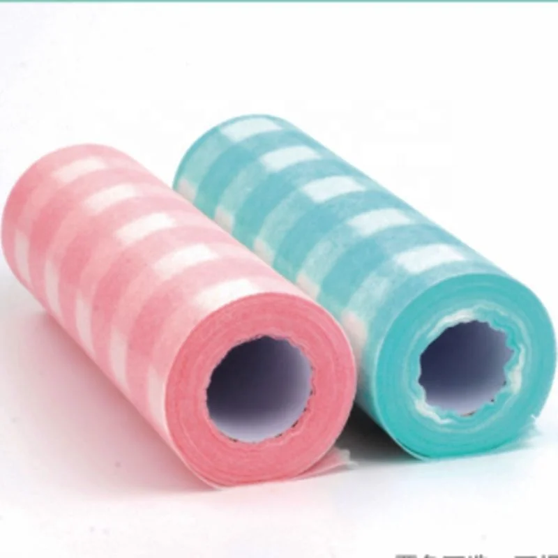 China Wholesaler Disposable Non-woven fabric Kitchen Cleaning Towel Jumbo Roll Cellulose Dishcloth Disposable